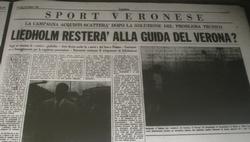 1968: «LIEDHOLM RESTERA' ALLA GUIDA DEL VERONA?» 