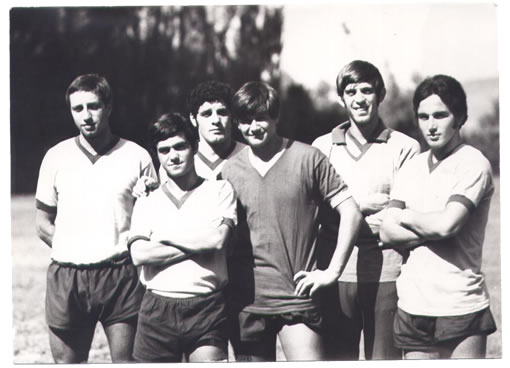 Giovani gialloblu a Bagno di Romagna nell'estate 1970