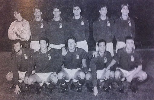 La formazione dell'Italia Under 21 che scese in campo a La
  Valletta il 16 dicembre 1992