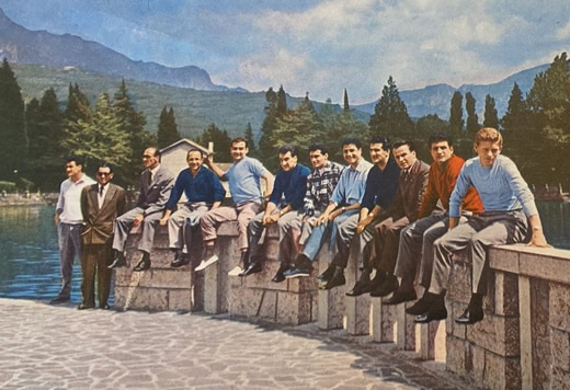 Il Verona 1956-57 in ritiro a Riva del Garda
