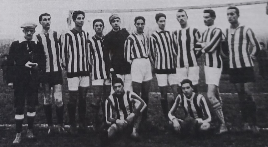 La formazione del Vicenza che sconfisse l’Hellas il 15 gennaio 1912