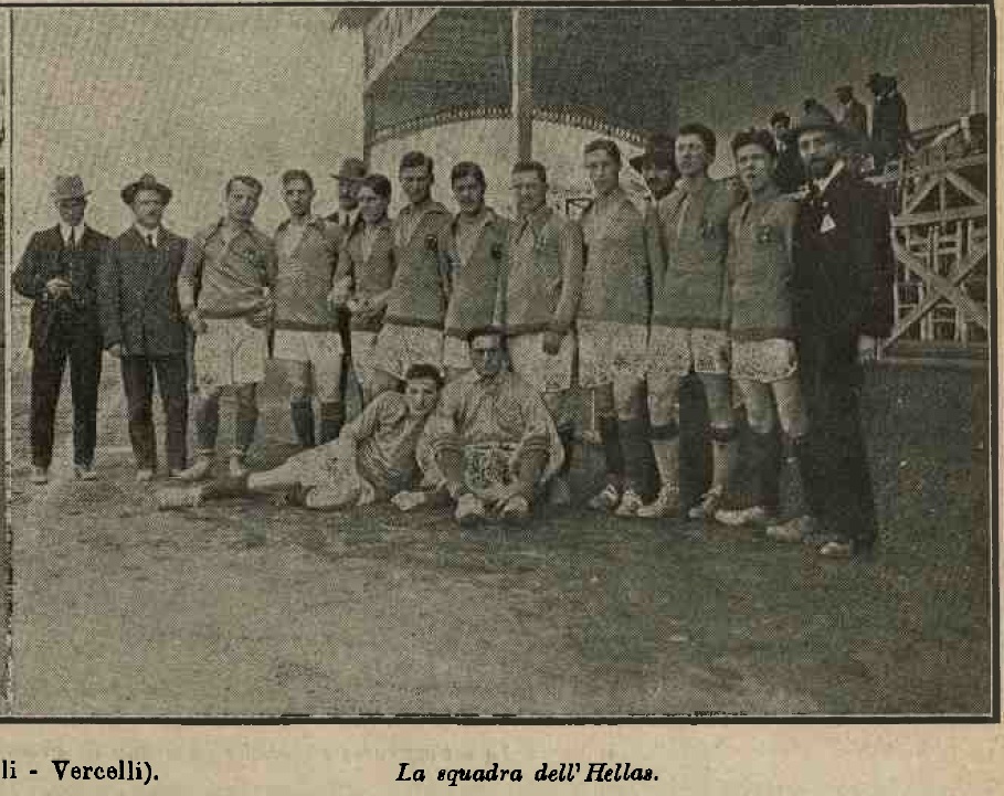 L'Hellas a Vercelli il 20 aprile 1913