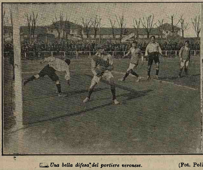 L'Hellas a Vercelli con Girardi in presa 20 aprile 1913 da La Stampa Illustrata