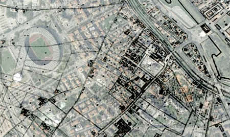 Sovrapposizione del quartiere stadio