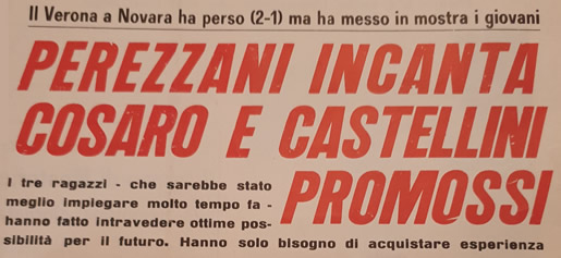 Perezzani incanta. Cosaro e Castellini promossi