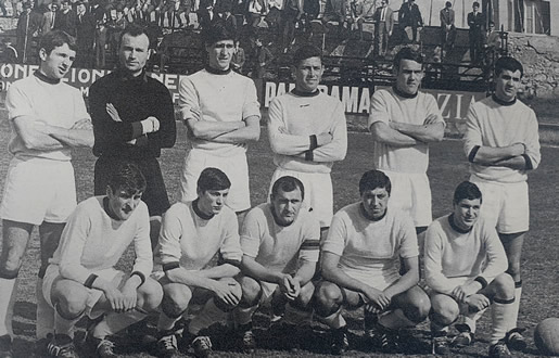 Una formazione dell'Audace 1967-68 tratta dal libro Audace, 75 anni di calcio in rossonero