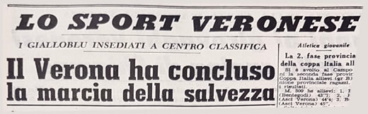 Il Verona ha concluso la marcia della salvezza